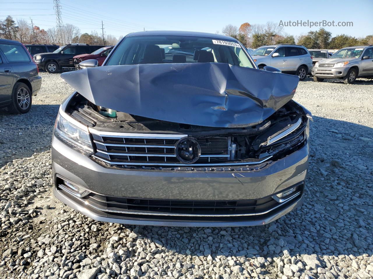 2016 Volkswagen Passat Se Серый vin: 1VWBS7A32GC056788