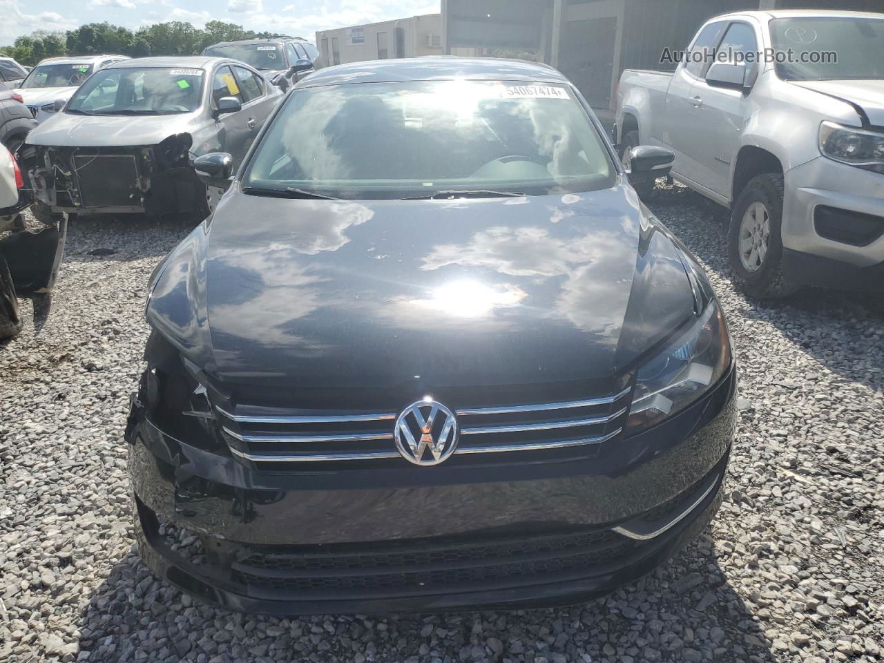 2014 Volkswagen Passat Se Black vin: 1VWBS7A33EC044887