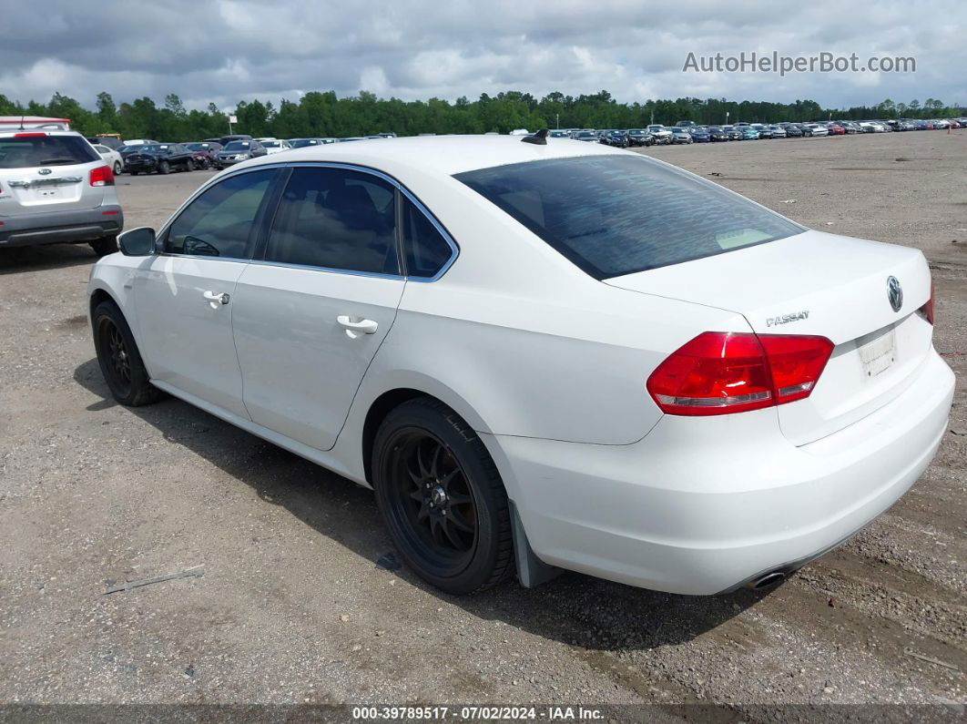 2014 Volkswagen Passat 1.8t Se White vin: 1VWBS7A33EC116221