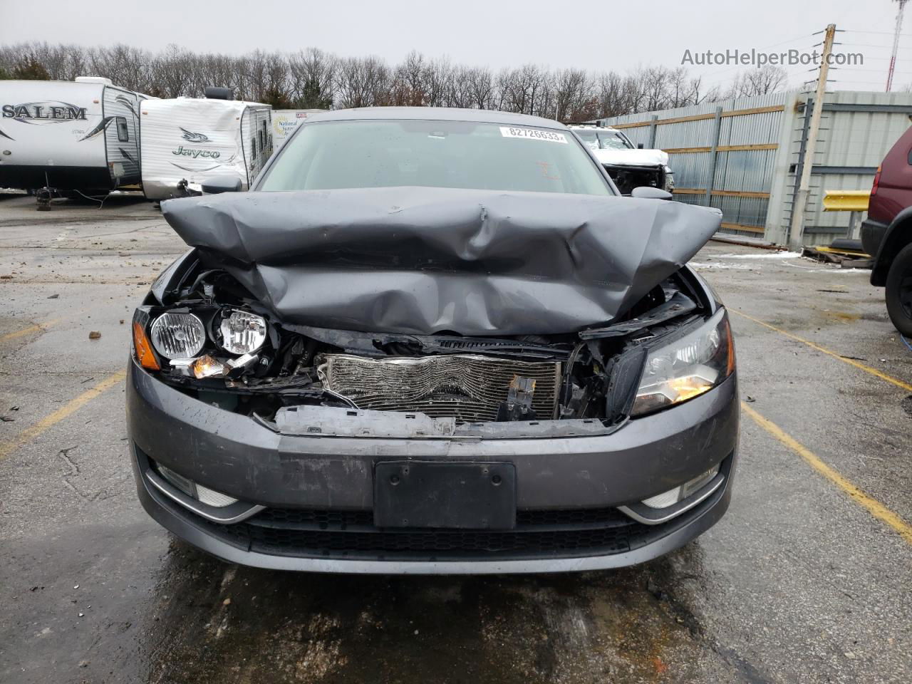 2015 Volkswagen Passat Se Gray vin: 1VWBS7A33FC004908