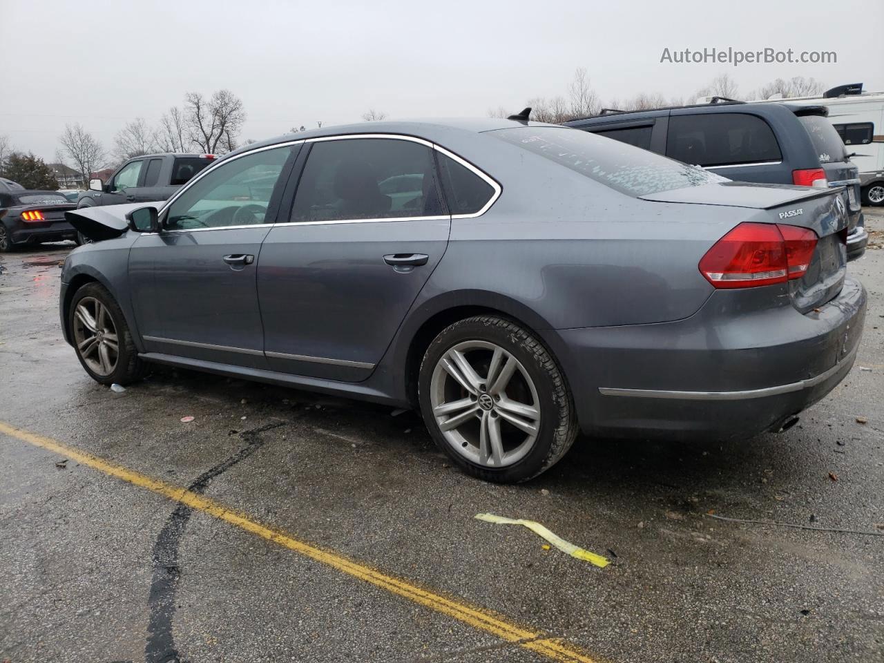 2015 Volkswagen Passat Se Gray vin: 1VWBS7A33FC004908