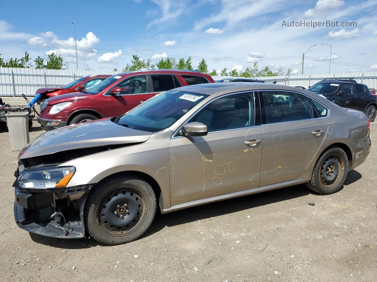 2015 Volkswagen Passat Se Tan vin: 1VWBS7A33FC076840