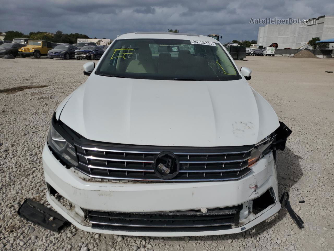 2016 Volkswagen Passat Se White vin: 1VWBS7A33GC010905