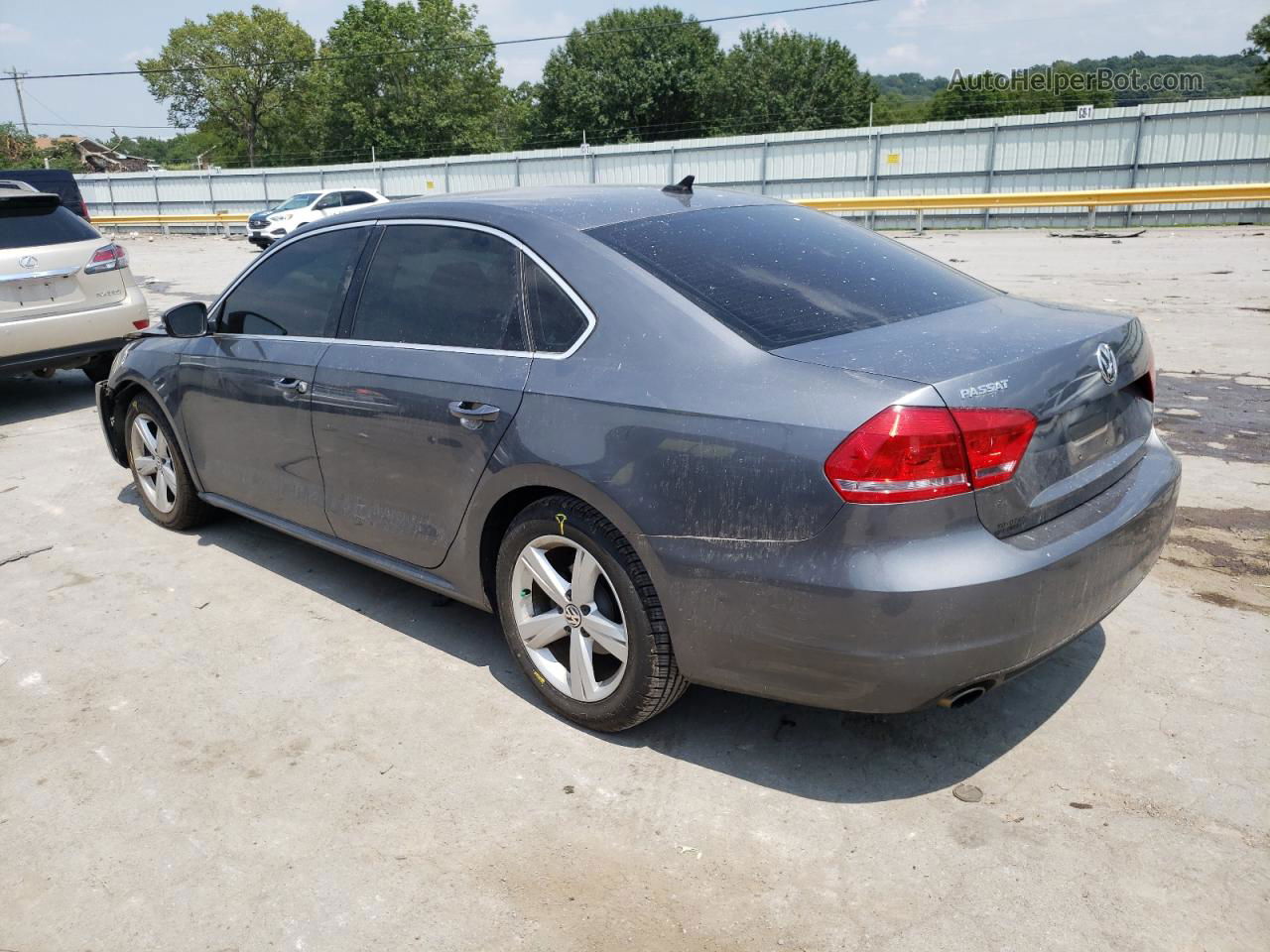 2014 Volkswagen Passat Se Gray vin: 1VWBS7A34EC078160