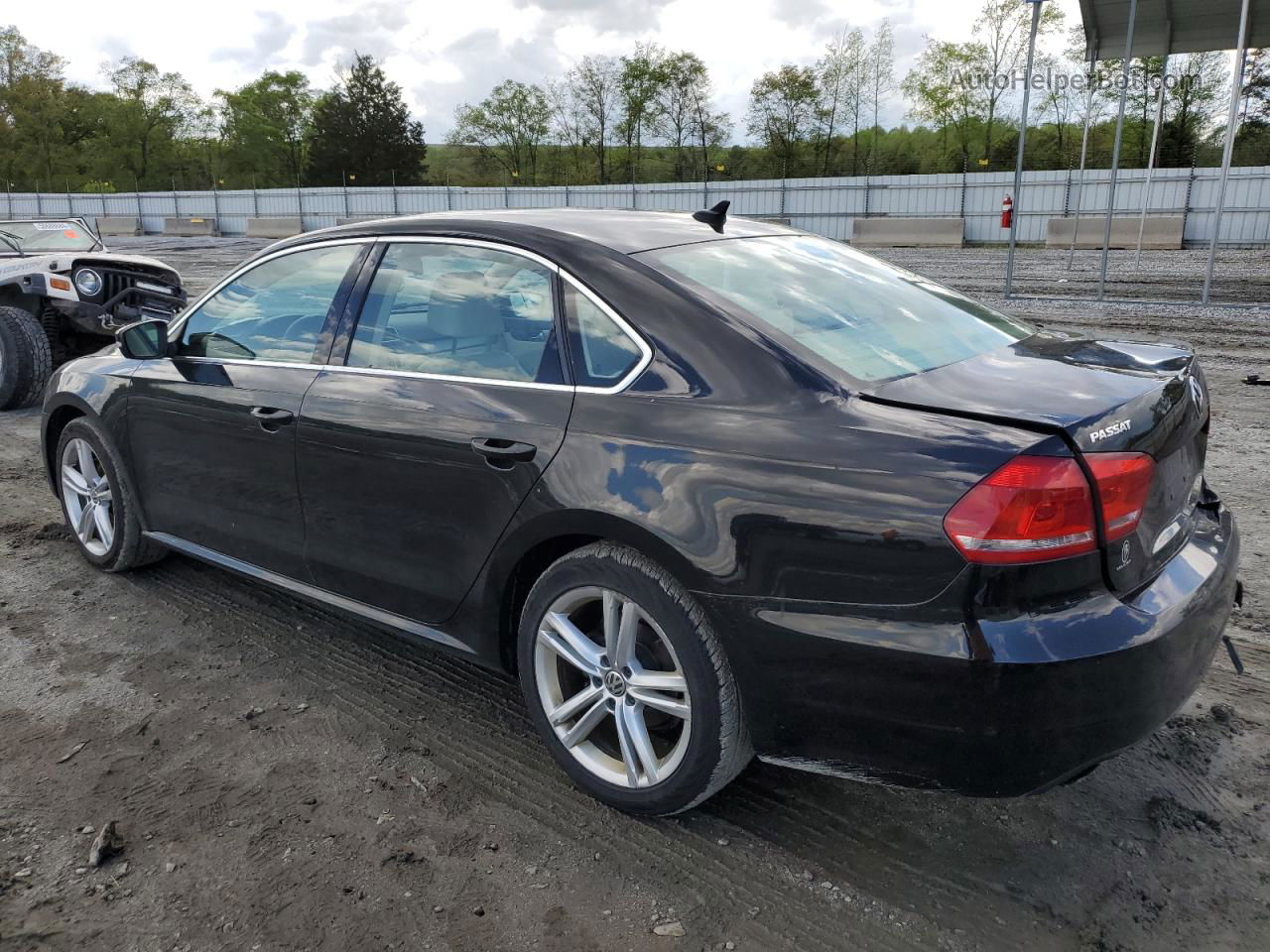 2014 Volkswagen Passat Se Черный vin: 1VWBS7A34EC116597