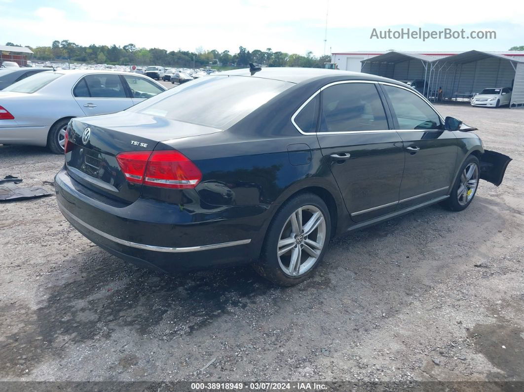 2015 Volkswagen Passat 1.8t Se Black vin: 1VWBS7A34FC101860