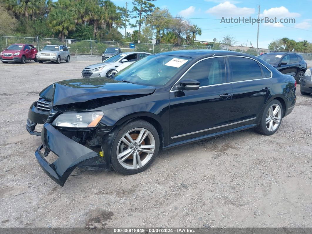 2015 Volkswagen Passat 1.8t Se Black vin: 1VWBS7A34FC101860