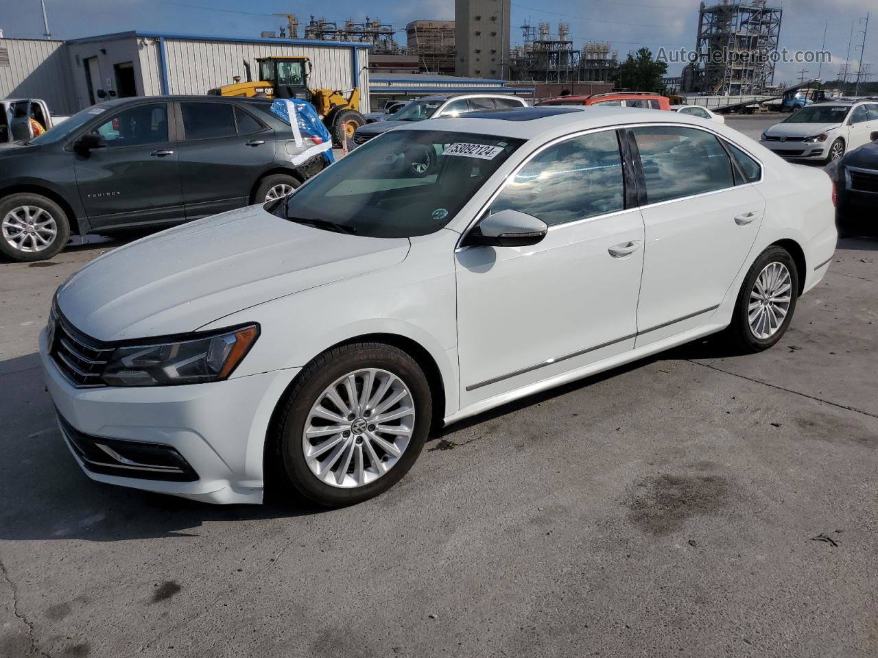 2016 Volkswagen Passat Se White vin: 1VWBS7A34GC013442