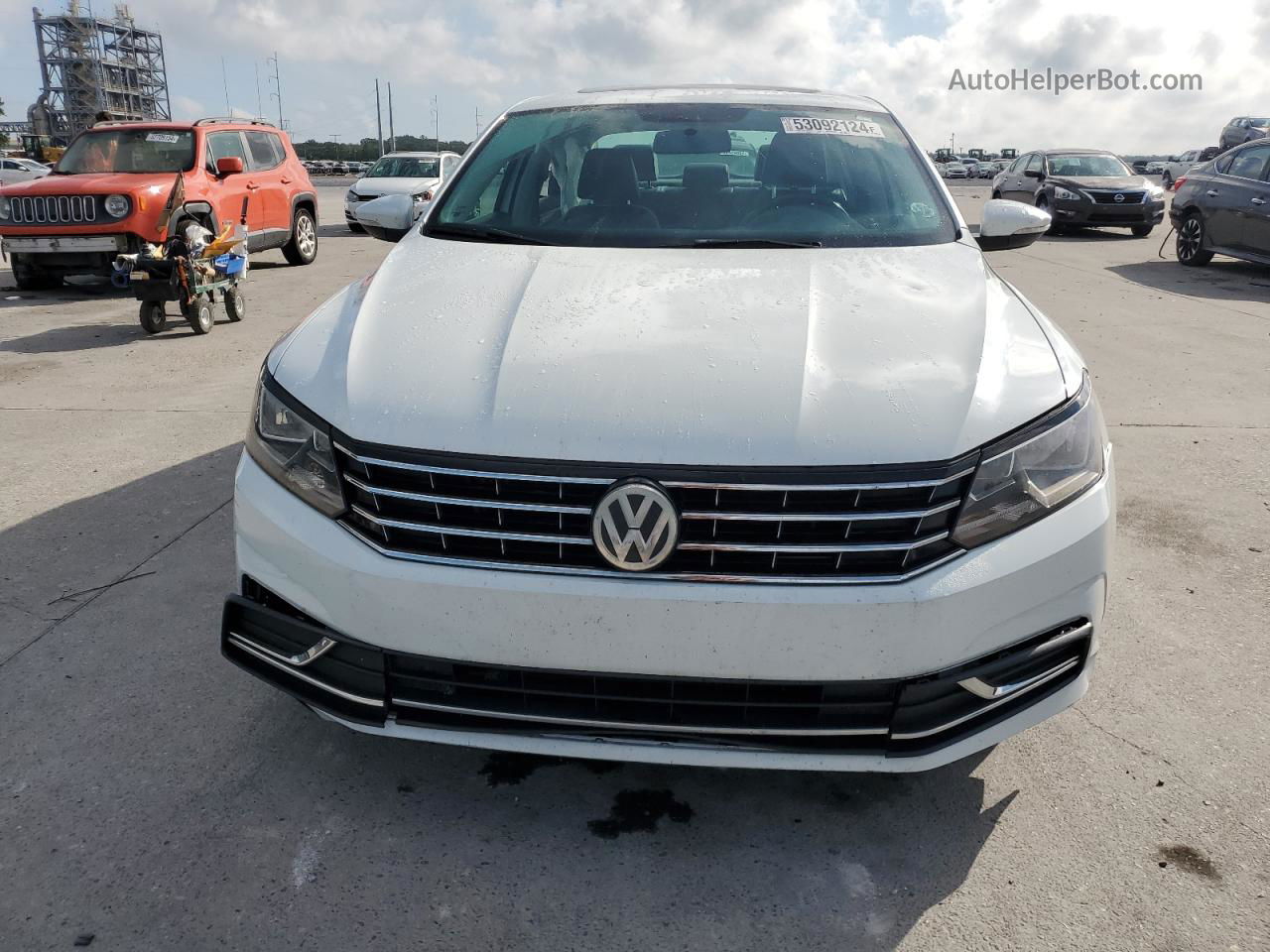 2016 Volkswagen Passat Se White vin: 1VWBS7A34GC013442