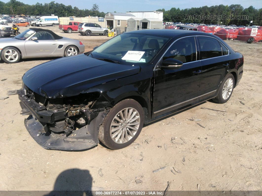 2016 Volkswagen Passat 1.8t Se Black vin: 1VWBS7A35GC010033