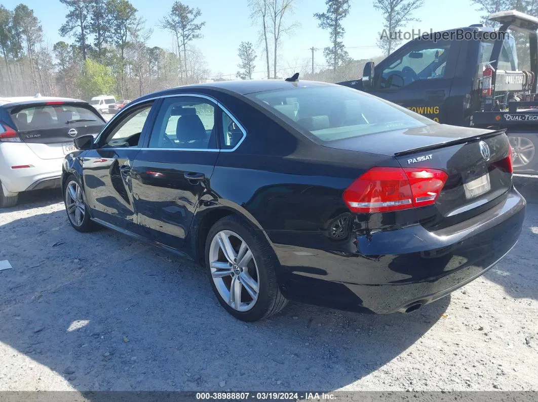 2014 Volkswagen Passat 1.8t Se Black vin: 1VWBS7A36EC029008