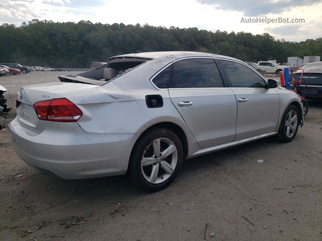 2014 Volkswagen Passat Se Silver vin: 1VWBS7A36EC118383