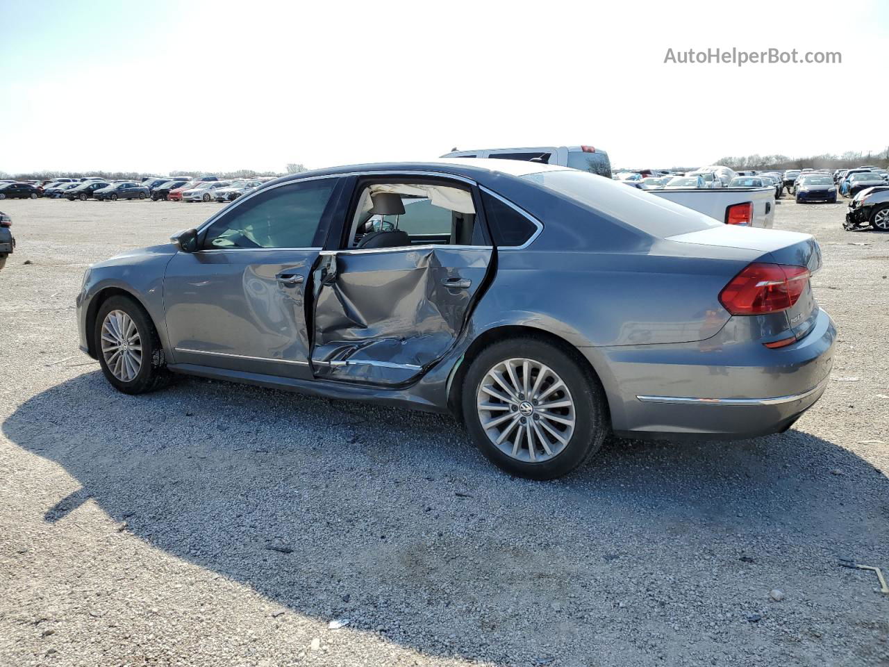 2016 Volkswagen Passat Se Gray vin: 1VWBS7A37GC051540