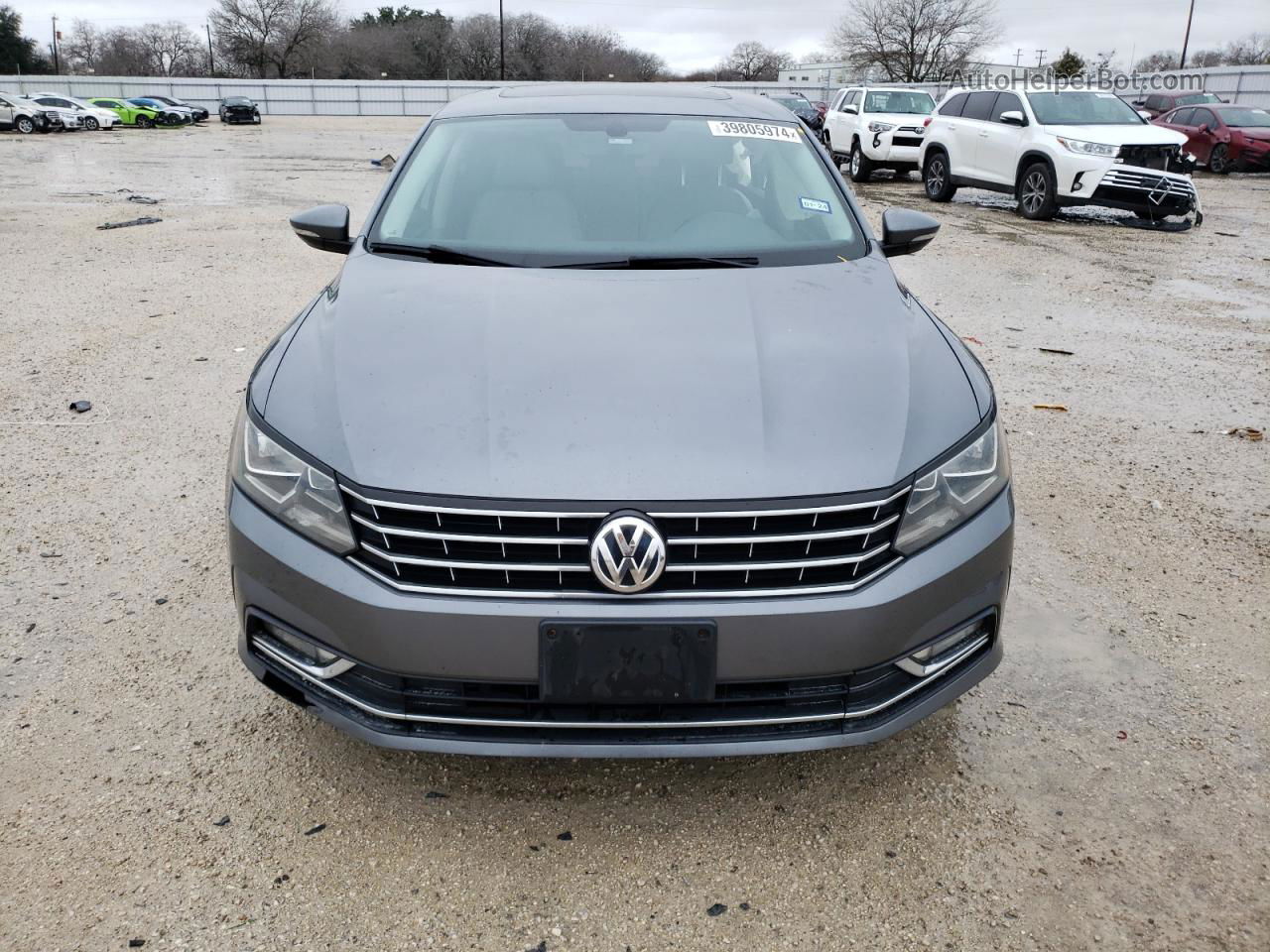 2016 Volkswagen Passat Se Gray vin: 1VWBS7A37GC051540