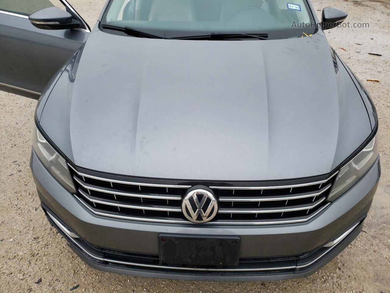 2016 Volkswagen Passat Se Gray vin: 1VWBS7A37GC051540