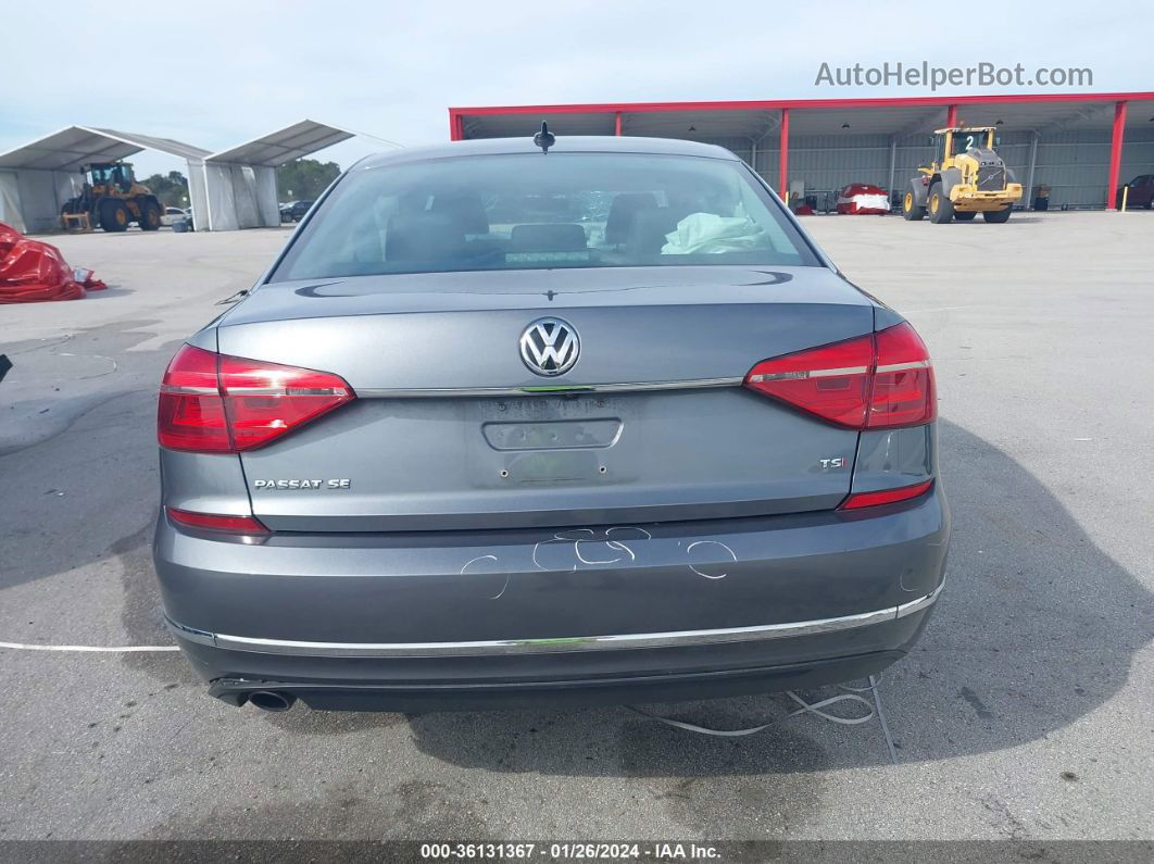 2016 Volkswagen Passat 1.8t Se Gray vin: 1VWBS7A37GC056480