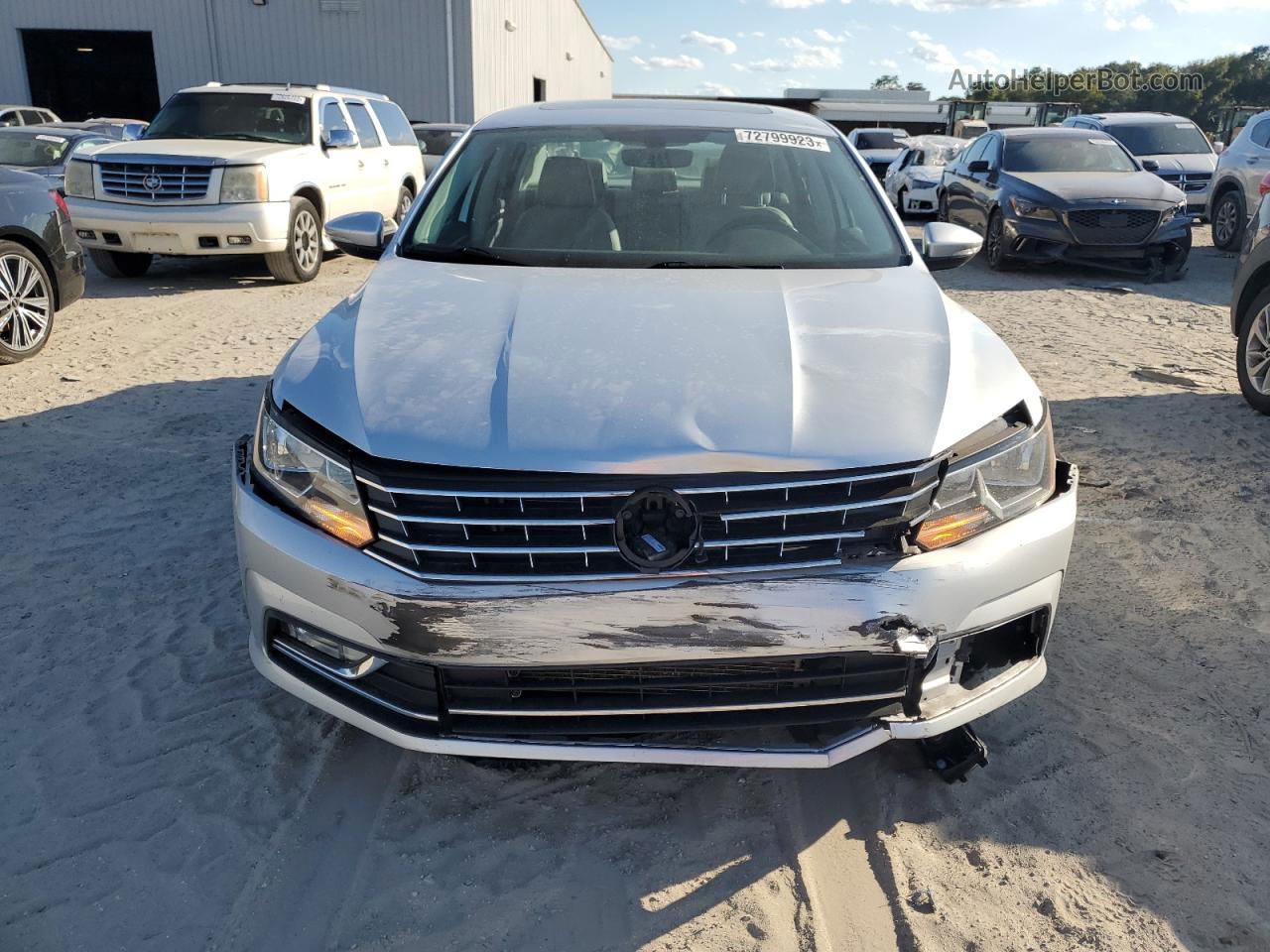 2016 Volkswagen Passat Se Серебряный vin: 1VWBS7A37GC059394