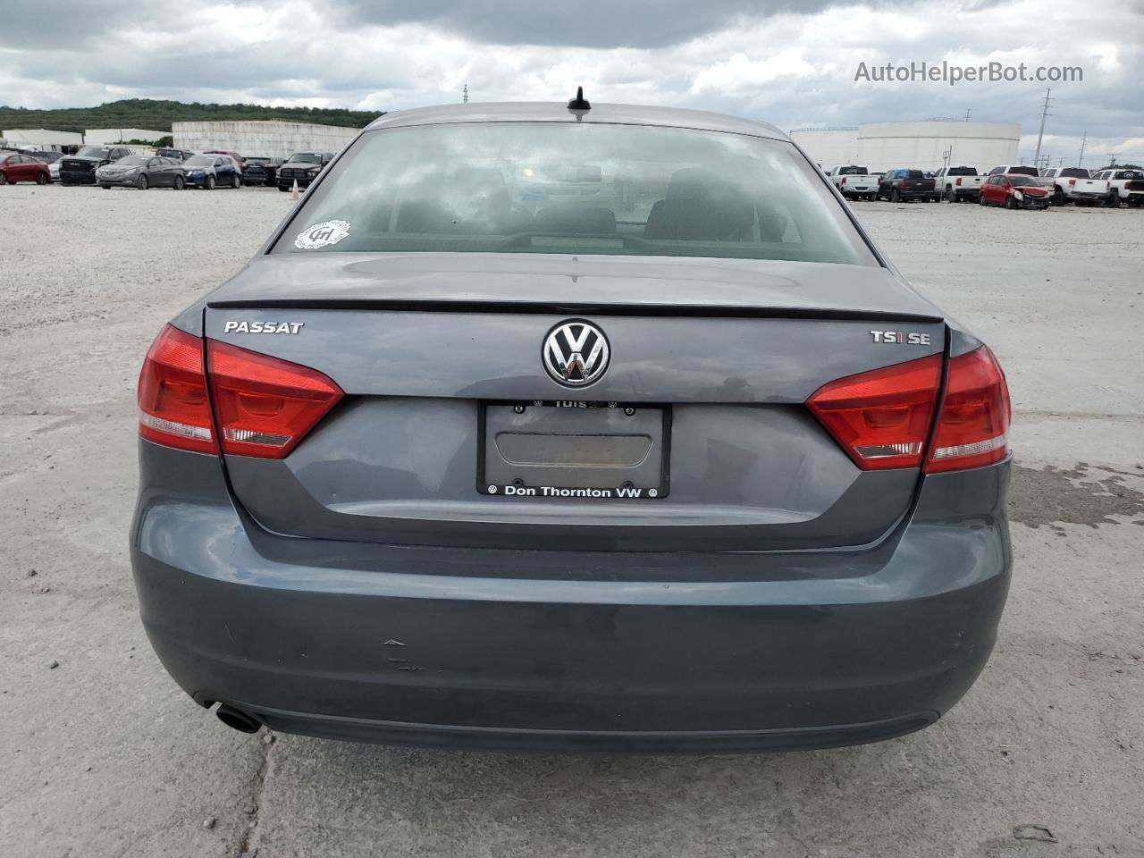 2014 Volkswagen Passat Se Charcoal vin: 1VWBS7A38EC031343