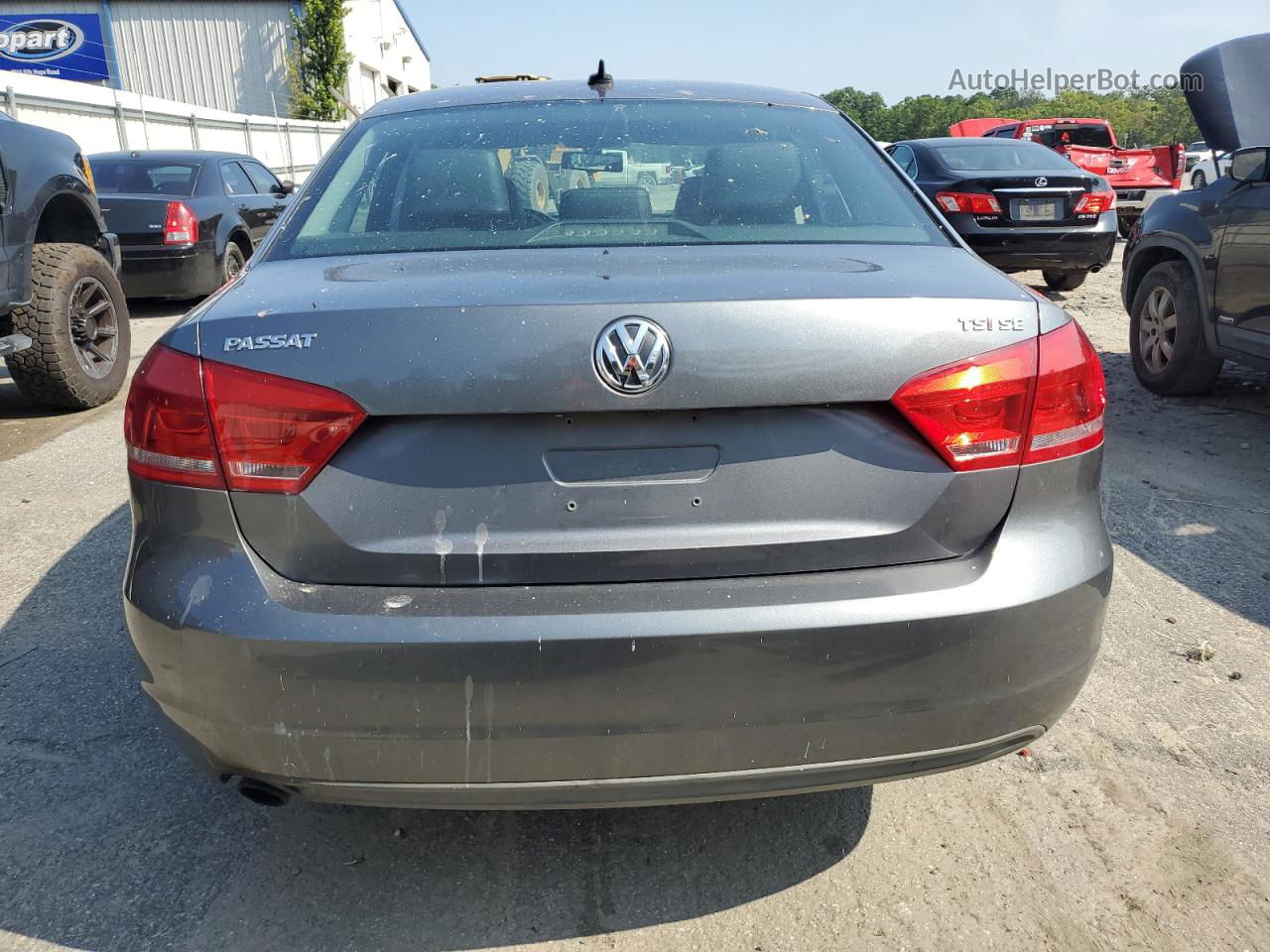 2014 Volkswagen Passat Se Серый vin: 1VWBS7A38EC033450