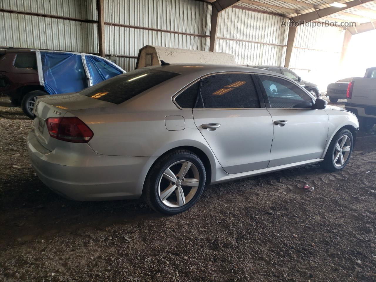 2014 Volkswagen Passat Se Silver vin: 1VWBS7A38EC116182