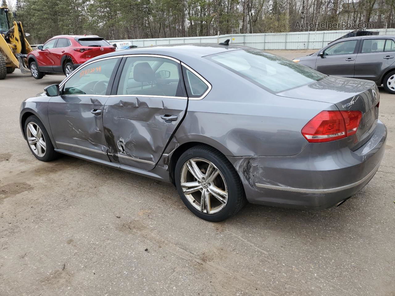 2015 Volkswagen Passat Se Gray vin: 1VWBS7A38FC122601