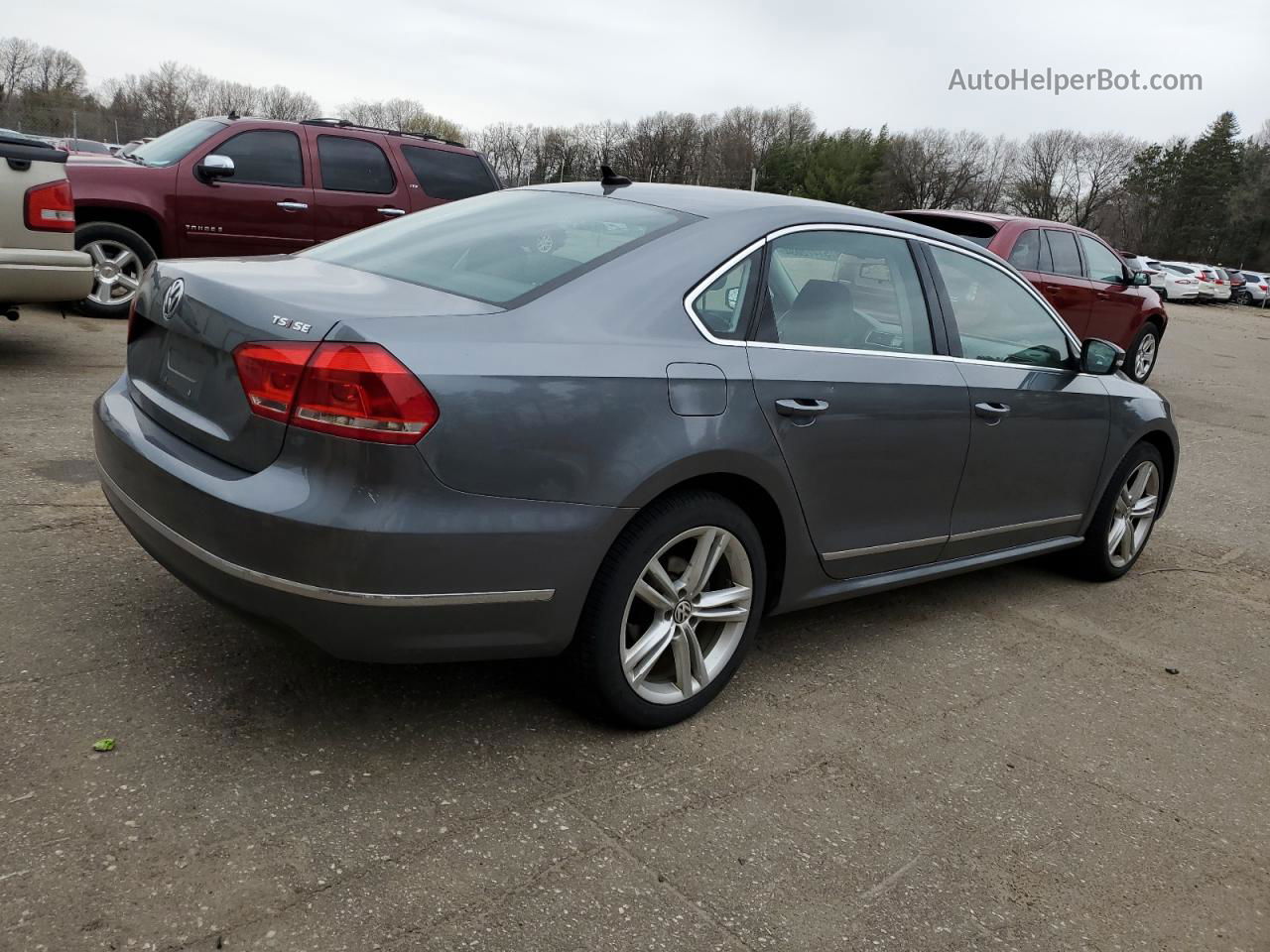 2015 Volkswagen Passat Se Gray vin: 1VWBS7A38FC122601