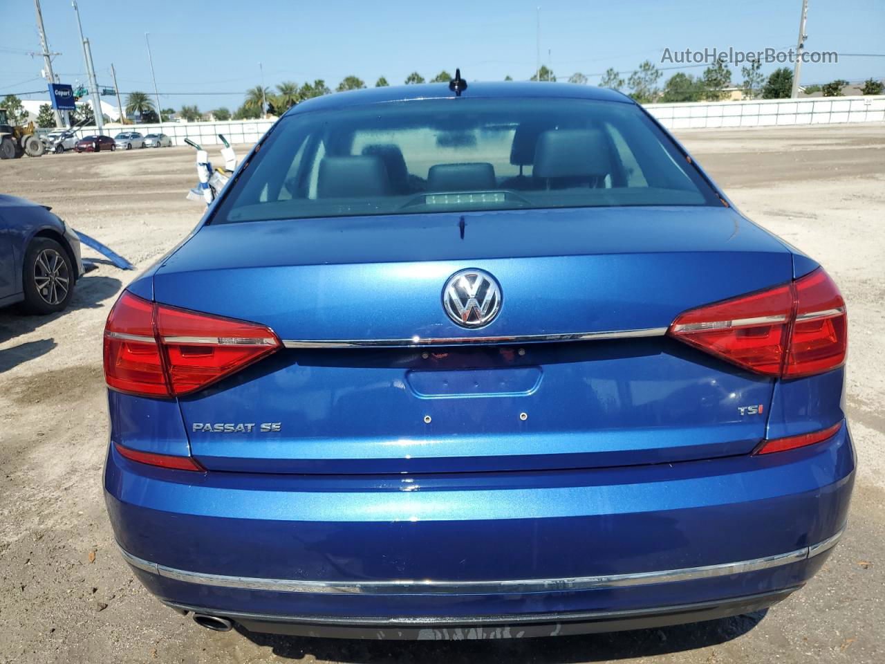 2016 Volkswagen Passat Se Blue vin: 1VWBS7A38GC034861