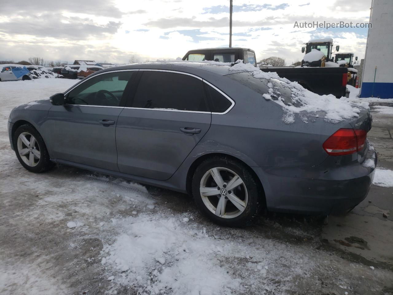 2014 Volkswagen Passat Se Gray vin: 1VWBS7A39EC094158