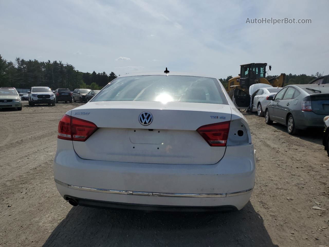 2015 Volkswagen Passat Se White vin: 1VWBS7A39FC042174