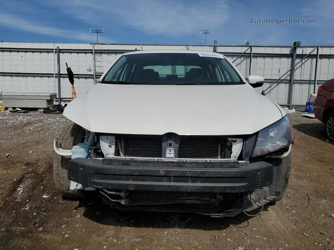 2015 Volkswagen Passat Se White vin: 1VWBS7A39FC042174