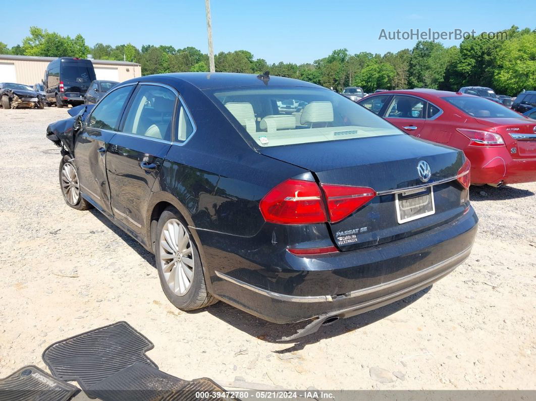 2016 Volkswagen Passat 1.8t Se Black vin: 1VWBS7A39GC048252