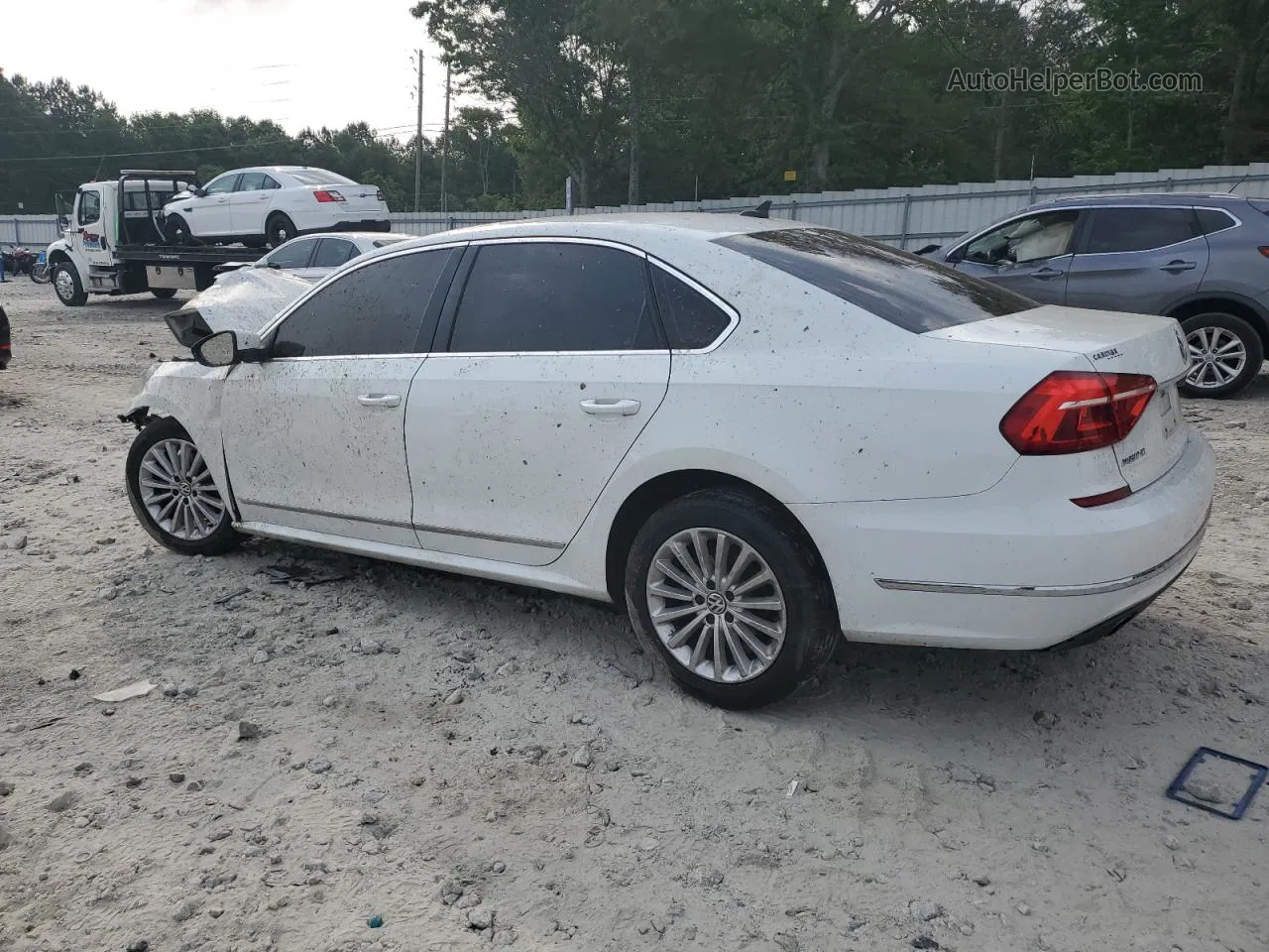 2016 Volkswagen Passat Se White vin: 1VWBS7A39GC054438