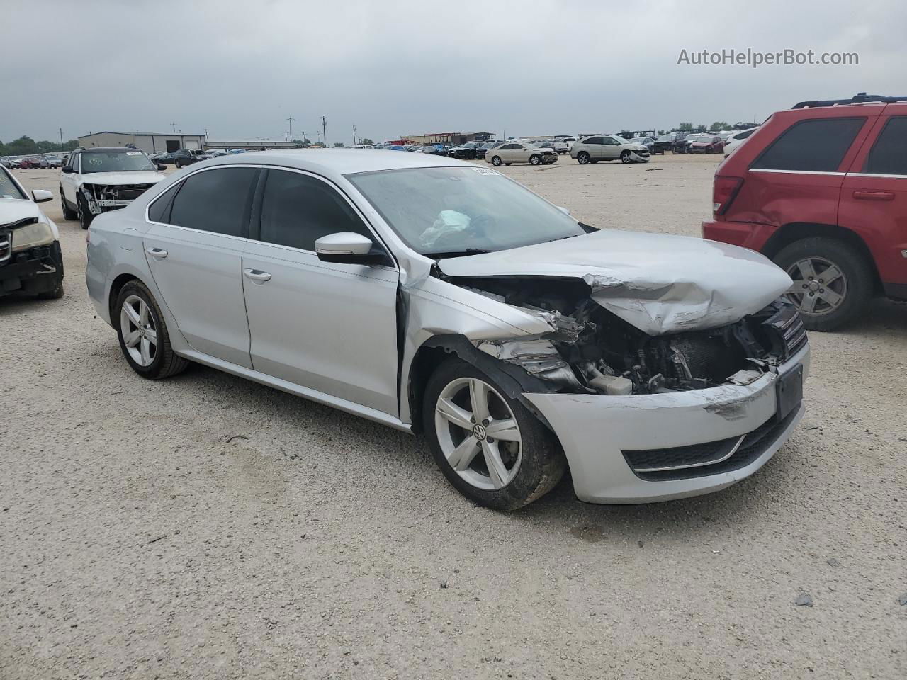 2015 Volkswagen Passat Se Silver vin: 1VWBS7A3XFC020555