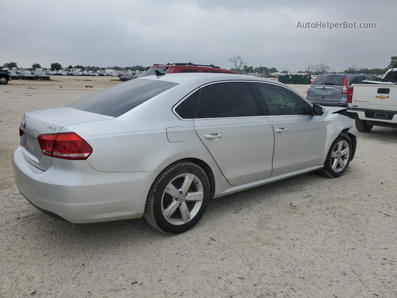 2015 Volkswagen Passat Se Silver vin: 1VWBS7A3XFC020555