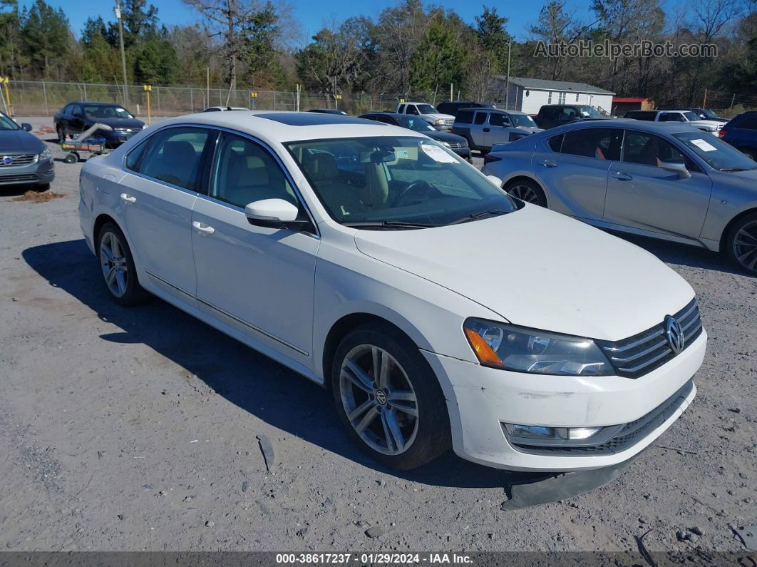 2015 Volkswagen Passat 1.8t Se White vin: 1VWBS7A3XFC041700