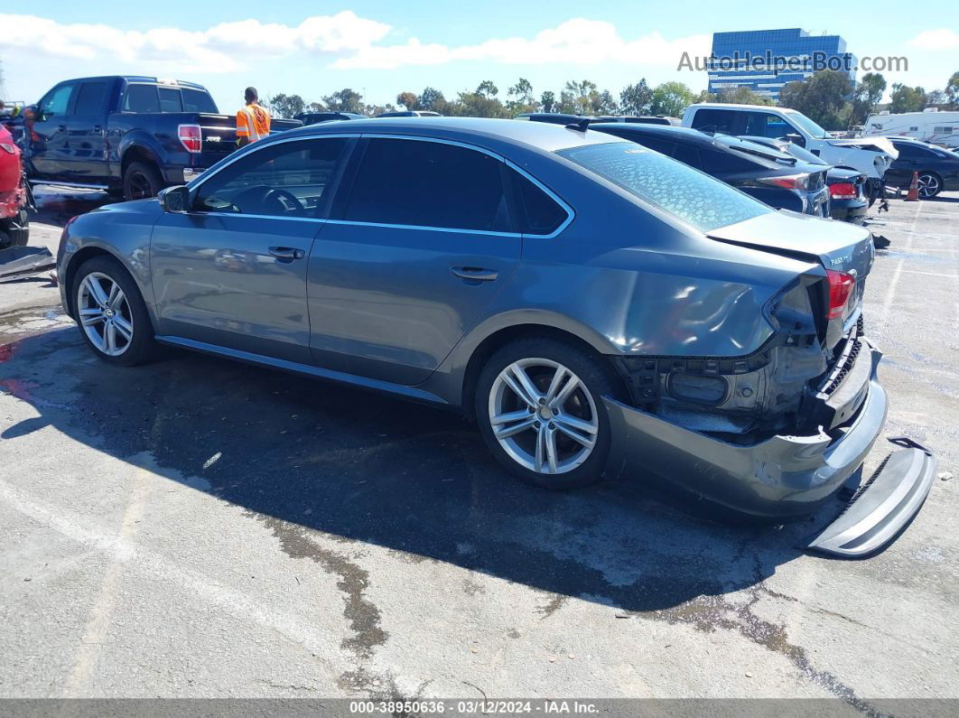 2014 Volkswagen Passat 1.8t Se Gray vin: 1VWBT7A30EC050465