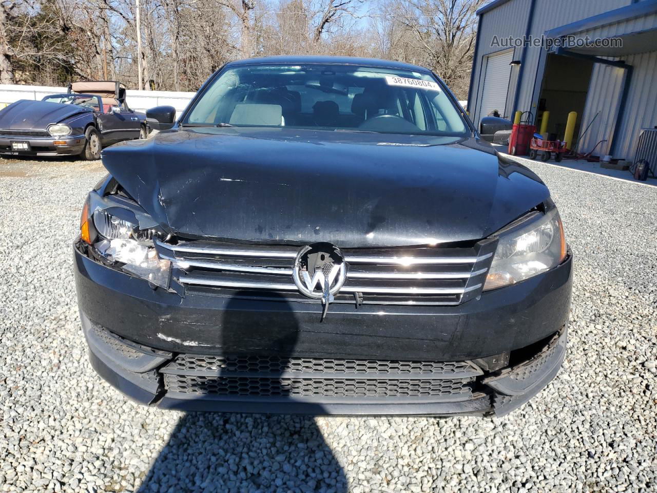 2014 Volkswagen Passat Se Черный vin: 1VWBT7A30EC068318