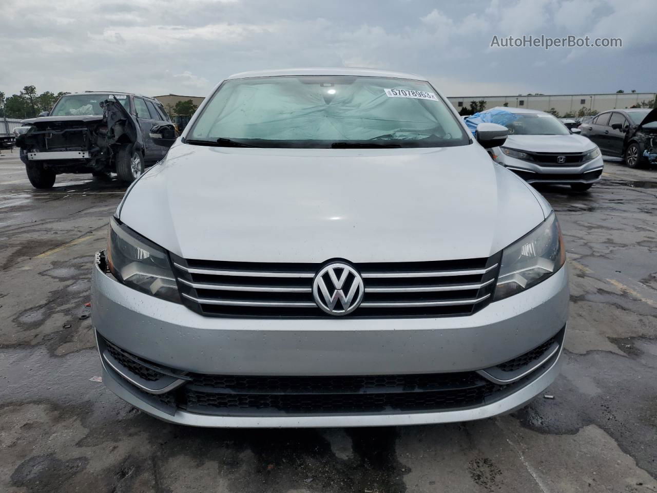 2015 Volkswagen Passat Se Silver vin: 1VWBT7A30FC025549