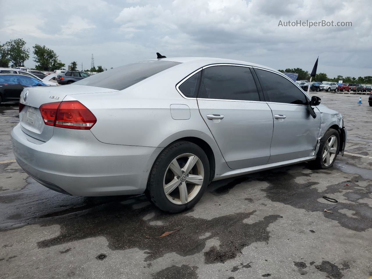 2015 Volkswagen Passat Se Silver vin: 1VWBT7A30FC025549