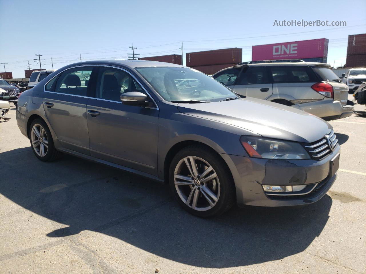 2015 Volkswagen Passat Se Silver vin: 1VWBT7A30FC067686