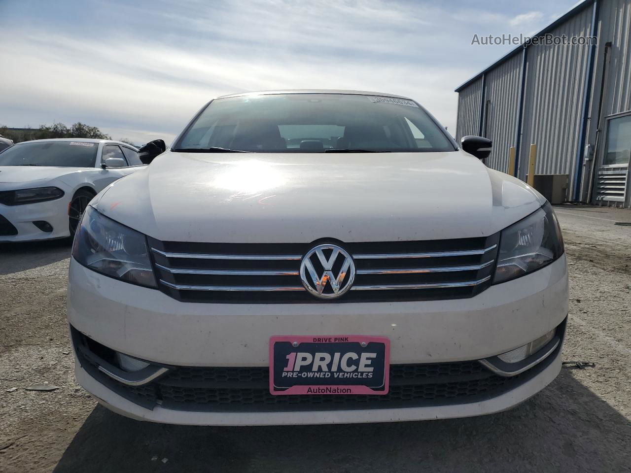 2015 Volkswagen Passat Se White vin: 1VWBT7A30FC080664