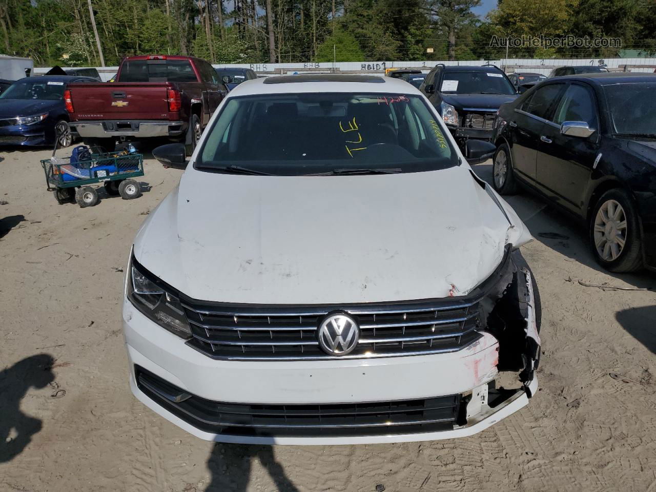 2016 Volkswagen Passat Se White vin: 1VWBT7A30GC033006