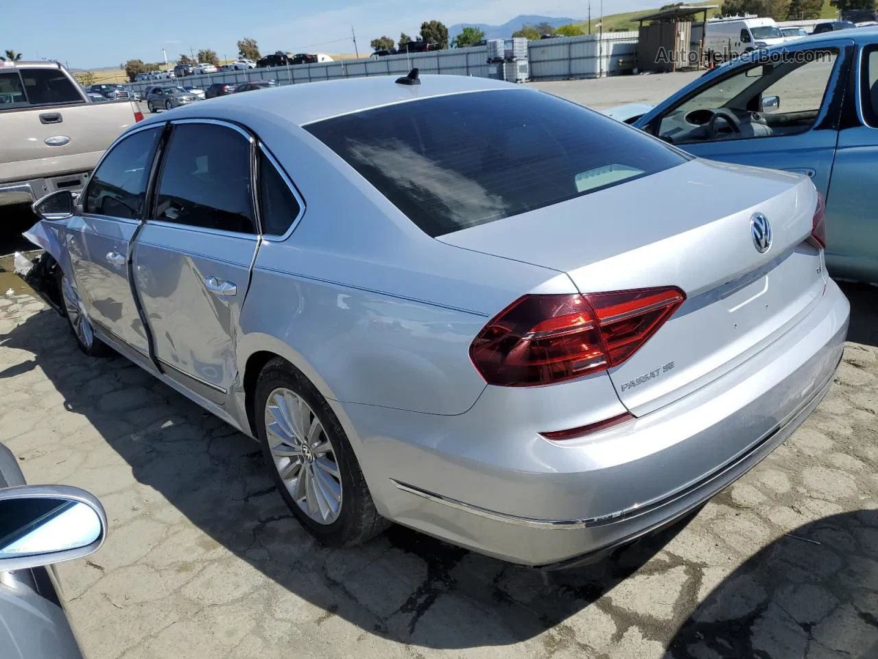 2017 Volkswagen Passat Se Серый vin: 1VWBT7A30HC015199