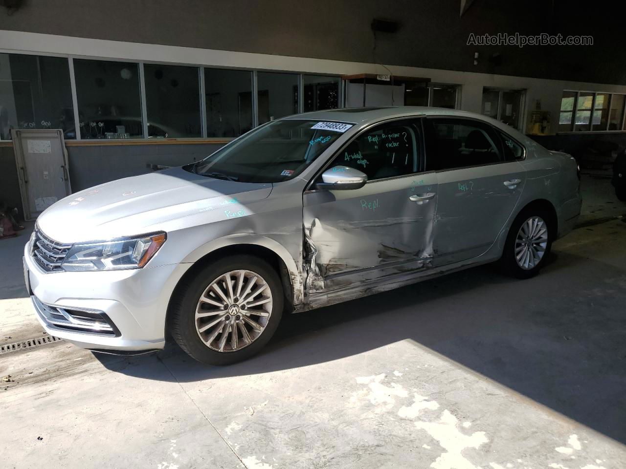 2017 Volkswagen Passat Se Silver vin: 1VWBT7A30HC040099