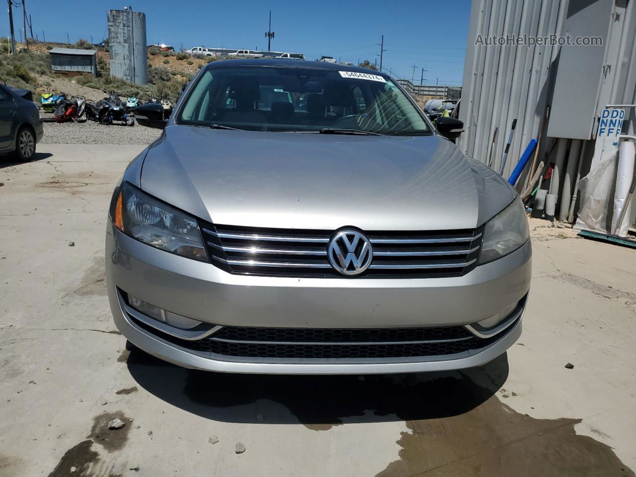 2014 Volkswagen Passat Se Silver vin: 1VWBT7A31EC098377