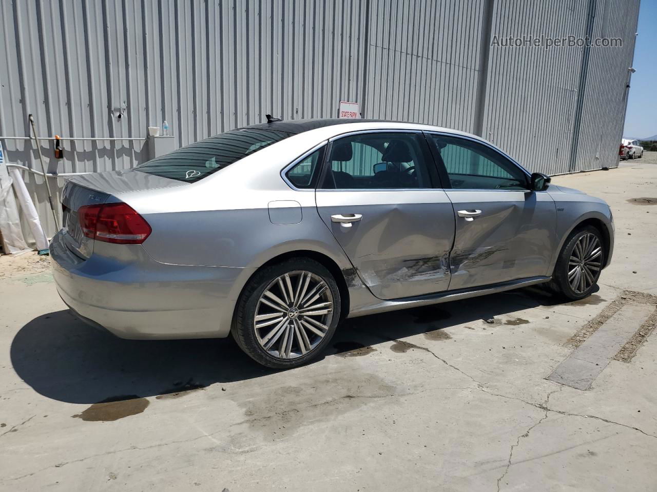 2014 Volkswagen Passat Se Silver vin: 1VWBT7A31EC098377