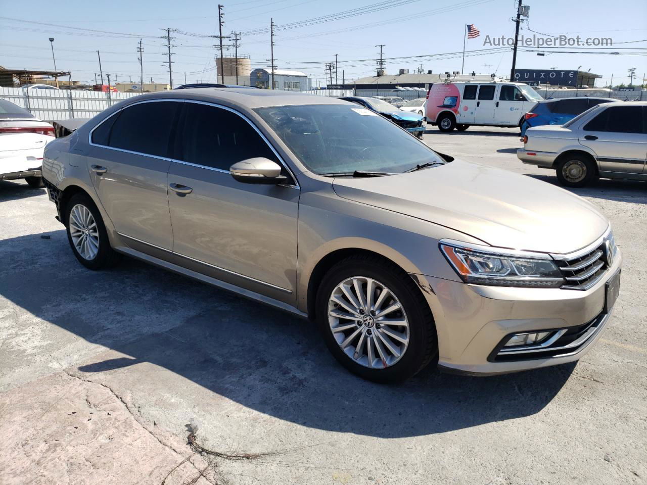 2016 Volkswagen Passat Se Золотой vin: 1VWBT7A31GC044421