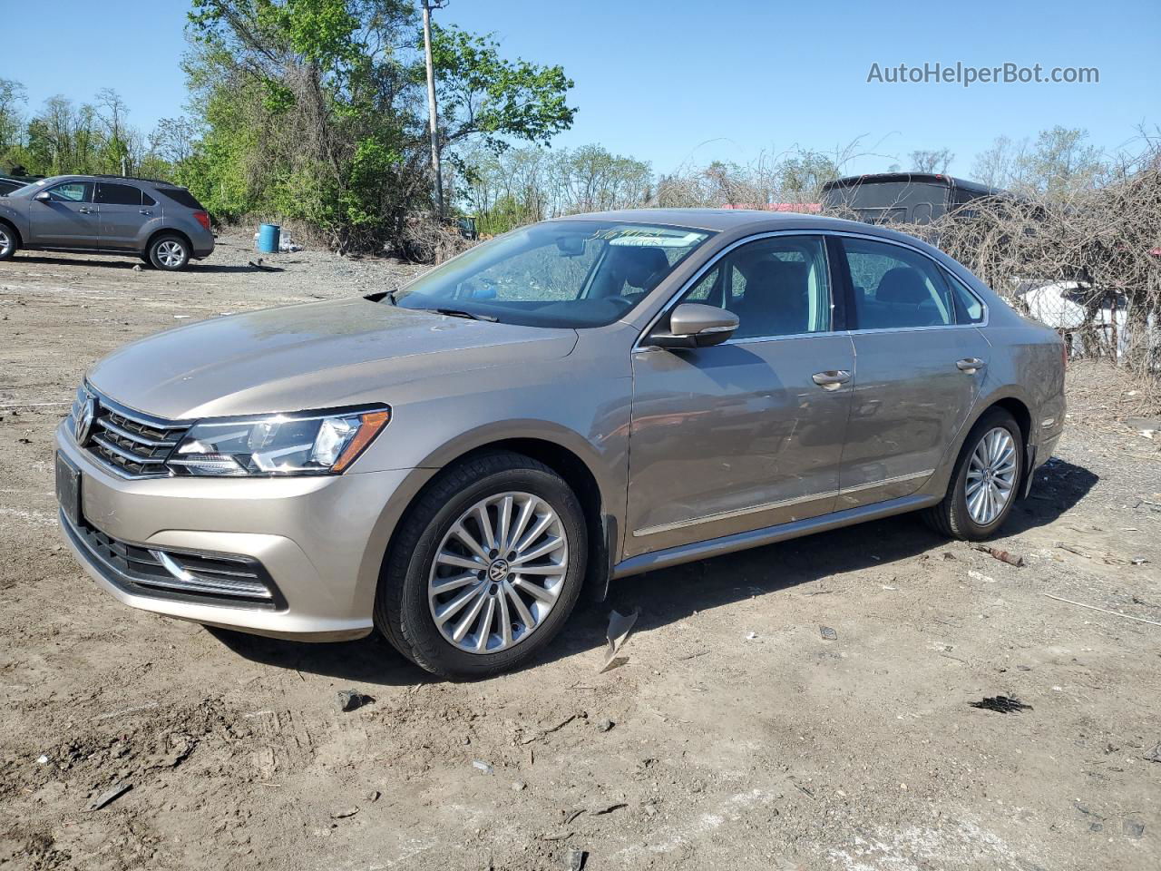 2016 Volkswagen Passat Se Желто-коричневый vin: 1VWBT7A31GC053281