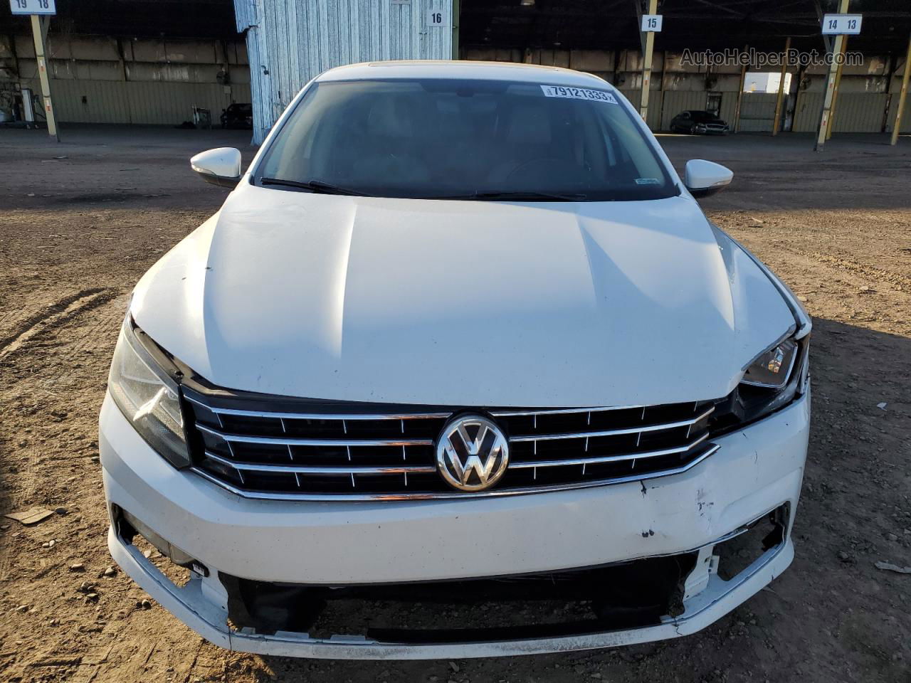 2016 Volkswagen Passat Se White vin: 1VWBT7A31GC066192