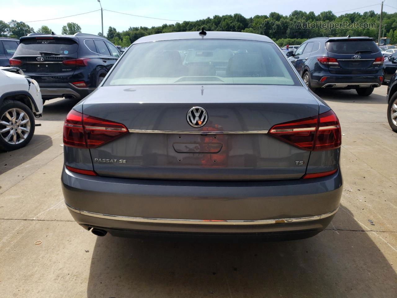 2017 Volkswagen Passat Se Серый vin: 1VWBT7A31HC002638